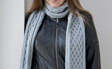 Cable Knit Chunky Yarn Scarf Knitting Pattern Free