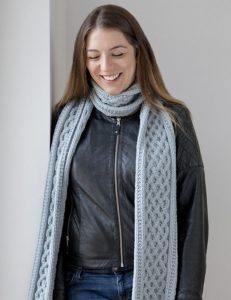 Cable Knit Chunky Yarn Scarf Knitting Pattern Free