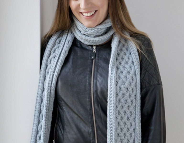 Cable Knit Chunky Yarn Scarf Knitting Pattern Free