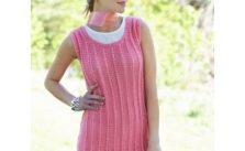 Caron Knit Tank Tunic Free Knitting Pattern