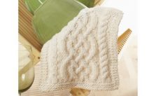 Celtic Cables Dishcloth Free Knitting Pattern