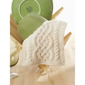 Celtic Cables Dishcloth Free Knitting Pattern