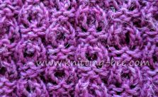 Dewdrop Lace Stitch – Free Knitting Stitch