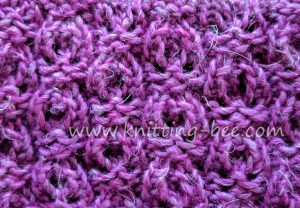 Dewdrop Lace Stitch - Free Knitting Stitch www.knitting-bee.com