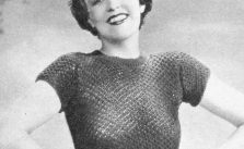 Free Vintage Knitting Pattern – In Honeycomb Stitch from 1935