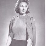 Free Vintage Knitting Pattern WW2 ladies cable twinset
