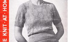 Free Vintage Knitting Pattern from 1930’s – Harlequin