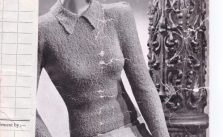 Free Vintage Lady’s Jumper Pattern from the 1940 No. 2744 from Patons & Baldwins