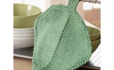 Garden Leaf Dishcloth Free Knitting Pattern