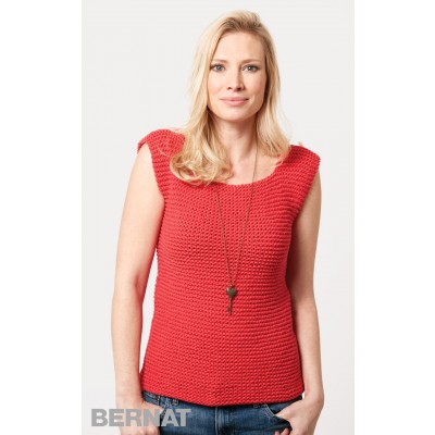 Garter Stitch Tank Free Knitting Pattern