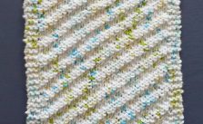Into the Wind Dishcloth Free Knitting Pattern