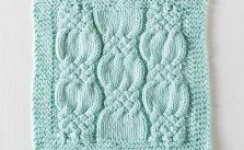 Knotted Cables Washcloth Free Knitting Pattern