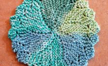 Lacy Round Dishcloth Free Knitting Pattern
