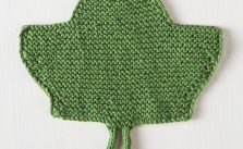 Leaf Dishcloth Free Knitting Pattern