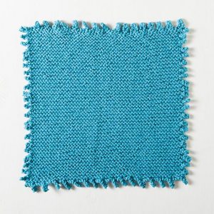 Picot Edge Dishcloth Free Knitting Pattern