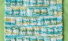 ROMAN ROWS One-Ounce Dishcloth Free Knitting Pattern