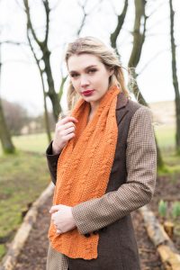 Reversible Cable Scarf Free Knitting Pattern