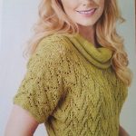 Ribbed Lace Top Free Knitting Pattern