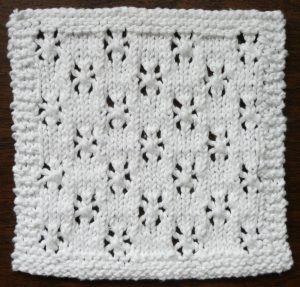 SNOWFALL One Ounce Dishcloth Free Knitting Pattern