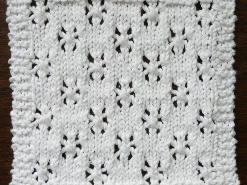 SNOWFALL One Ounce Dishcloth Free Knitting Pattern