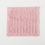 Simple Eyelet Washcloth Free Knitting Pattern