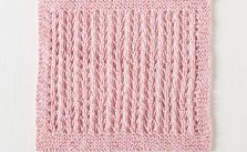 Simple Eyelet Washcloth Free Knitting Pattern