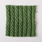 Spiral Columns Facecloth Free Knitting Pattern