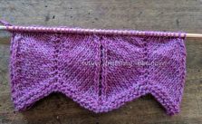 Stockinette Chevron Free Knitting Stitch