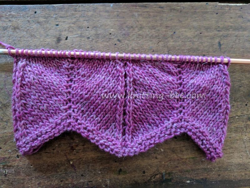 Stockinette Chevron Free Knitting Stitch