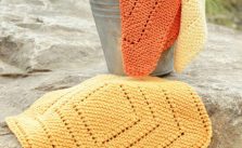 Summer Squares Free garter Stitch Dishcloth Knitting Pattern