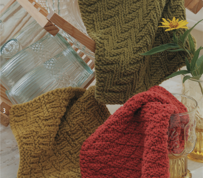 Three Knit Purl Dishcloth Free Knitting Pattern