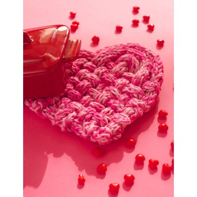 True Love Trivet Heat with Cables Free Knitting Pattern
