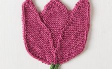 Tulip Dishcloth Free Knitting Pattern