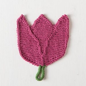 Tulip Dishcloth Free Knitting Pattern
