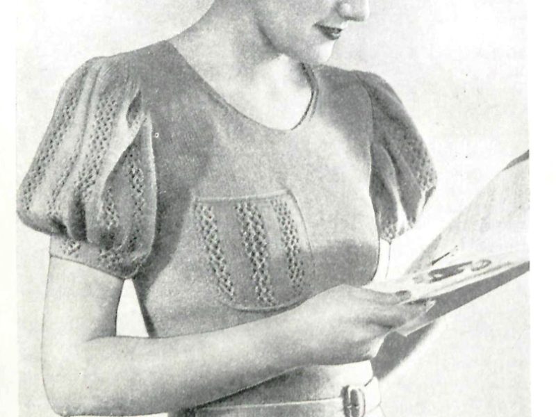 Free Vintage Knitting Patterns – Tops from 1935 (Fay’s Second Book of Knitting and Crochet)