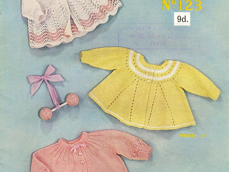 Sirdar Sunshine No.123 – Matinee Coats Free Vintage Baby Knitting Pattern