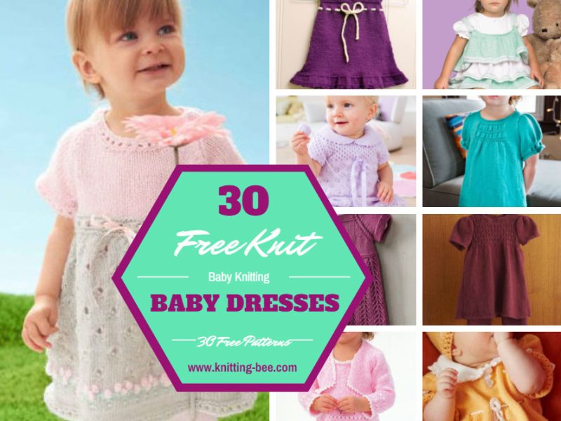 30 Free Knit Baby Dresses You’ll Love Knitting