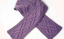 Aran Scarf Free Knitting Pattern