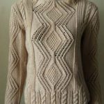 Aran Style Pullover Free Knitting Pattern