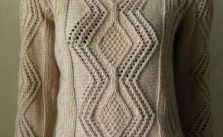 Aran Style Pullover Free Knitting Pattern