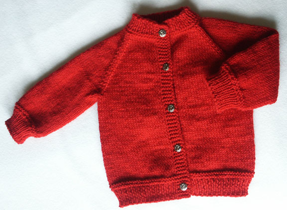 raglan baby cardigan knitting pattern