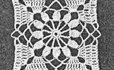 Cross Star Flower Crochet Pattern