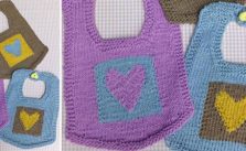 Cute knitted bibs free pattern