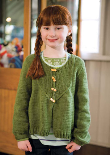 Ferris Girls Cardigan Free Knitting Pattern