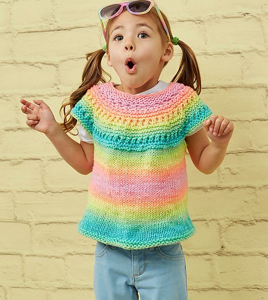 Girl Time Tunic Free Knitting Pattern