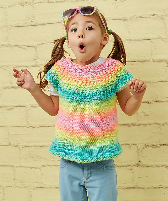 Girl Time Tunic Free Knitting Pattern