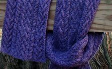 Gwynedd Scarf Free Aran Knitting Pattern