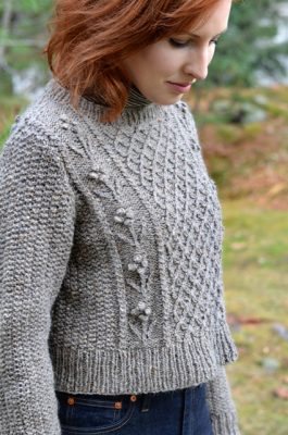 Helga Sweater Free Aran Knitting Pattern - Knitting Bee