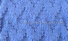 Knit Purl Chevron Free Knitting Stitch