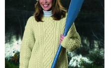 Knitted Aran Sweater Free Knitting Pattern